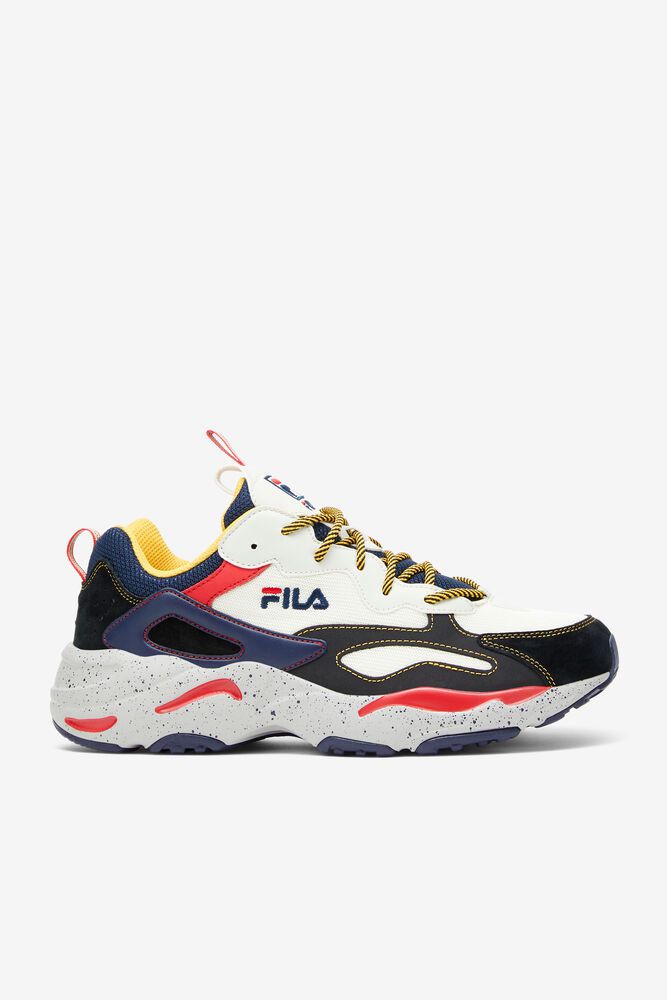 Fila Trainers Mens Navy/Silver Ray Tracer - Ireland 34825-QVAJ